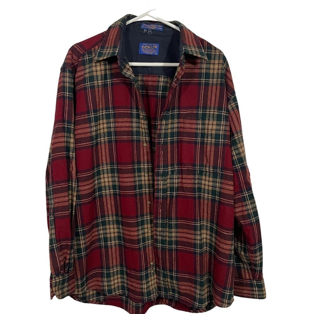 Pendleton 100% Virgin Wool Plaid Mid Weight Shacket